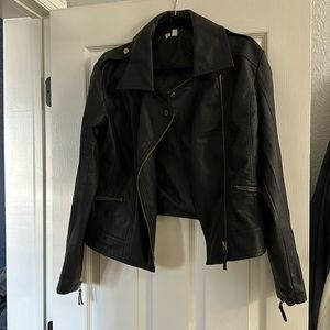 David’s bridal just married Faux leather jacket